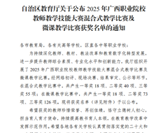 我校教师在全区职业院校教师教学技能大赛中双获佳绩