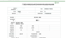 广西艺术学校多人在2026年各大艺术院校招生专业考试中名列前茅